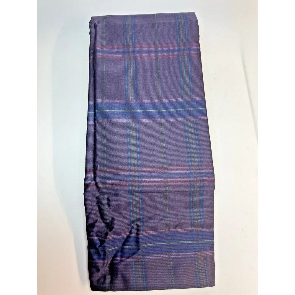 New Pr Ralph Lauren Rutherford Park Purple Plaid 2 Standard Pillowcases NIP